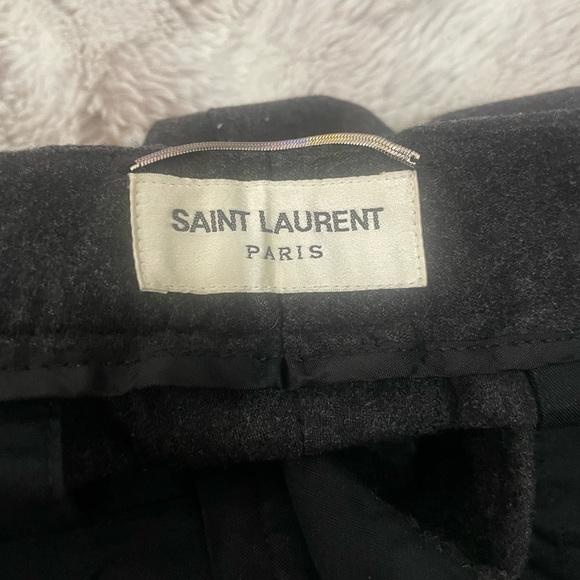 Saint Laurent Mens Wool Cashmere Pants Sz 52/34 - Picture 8 of 9